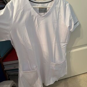 NWOT Sketchers by Barco White Scrub Tops